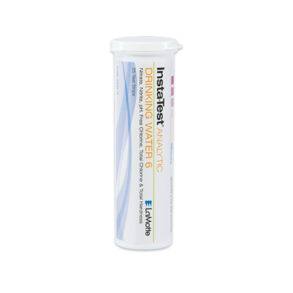 Insta-Test® Drinking Water 6-Way Test Strips, 25/bottle