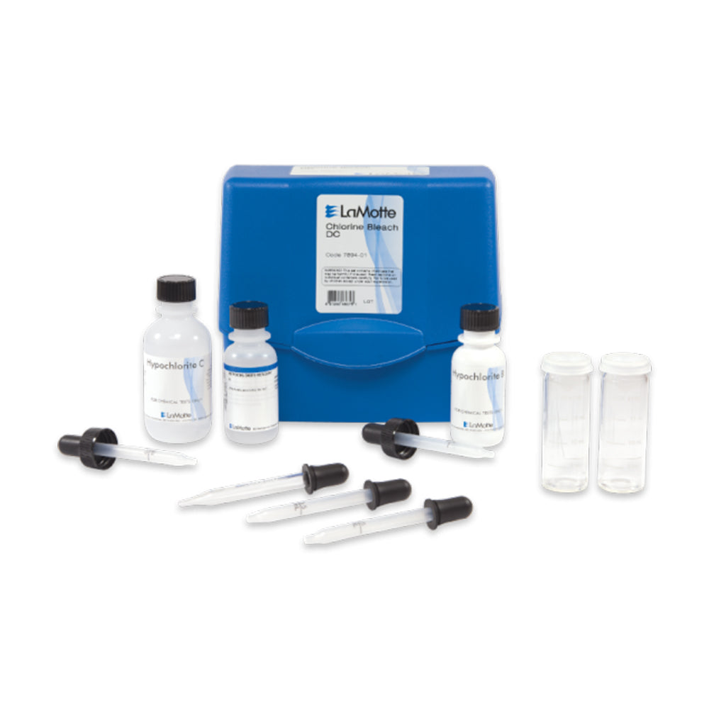 Chlorine Bleach Kit, DC 1 Drop = 0.005% or 50ppm (DG)