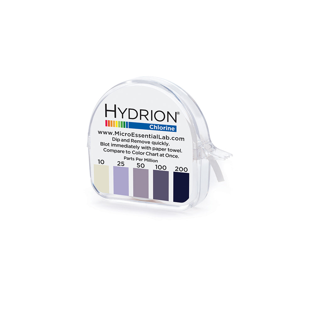 Hydrion Chlorine Dispenser 10-200ppm Test Paper